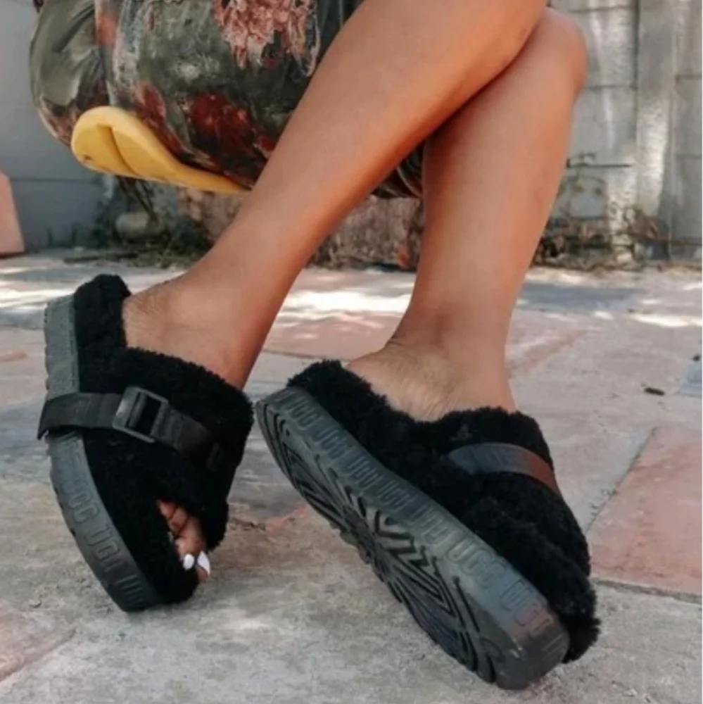 Ugg Shoes Ugg Fluffita Sandal Ugg Fluffita Clear Slipper For Women